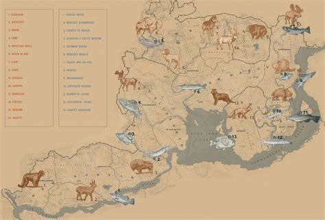 Image result for RDR2 All Animals Map