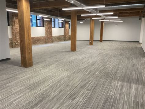 Line Carpet Tile in LNE58 Charcoal - EF Contract Flooring