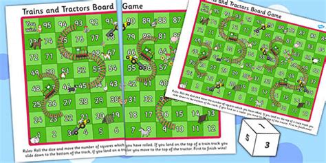 Trains And Tractors Board Game