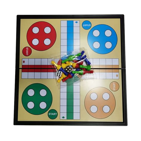 Buy Aibecy Portable Magnetic Ludo Board Games Folding Flight Game ...