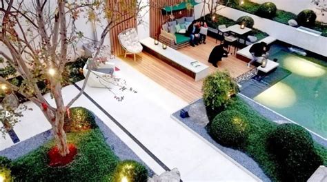 25万元别墅豪宅300平米装修案例_效果图 - 融信铂湾别墅花园设计 - 设计本
