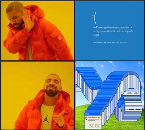 Image result for Windows XP Error Meme