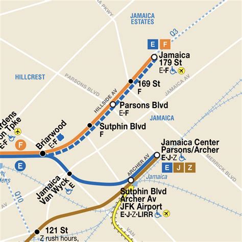 November 2020 map now shows E to Jamaica 179 St as a rush hour ...