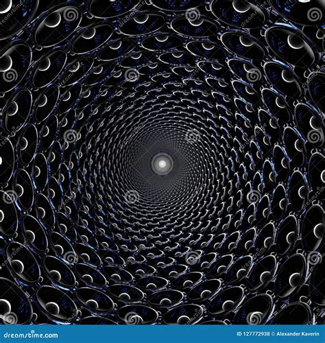 Big Speaker with Speakers on a Circle. 3D Illustration Stock ...