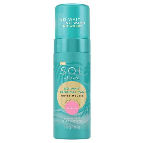 Amazon.com: Sol by Jergens, Sunless Self Tanner Mousse, No Wait ...