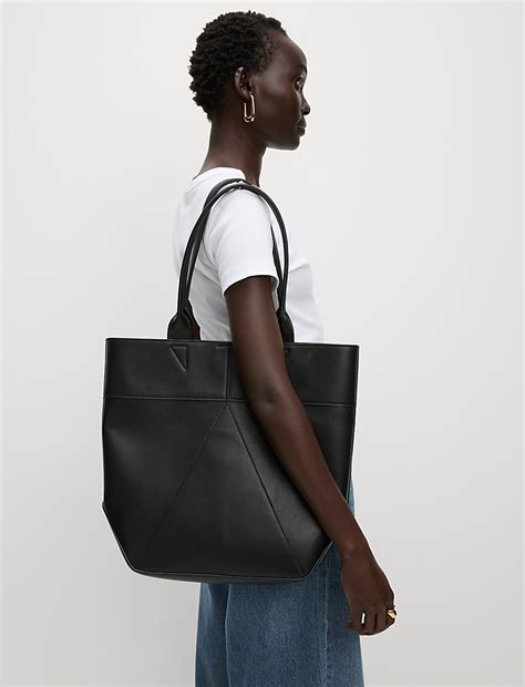 Buy Faux Leather Shopper at Marks & Spencer