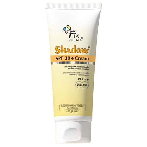 Buy Fixderma Shadow Sunscreen SPF 30+ PA+++ Gel, 75ml - Light Weight ...