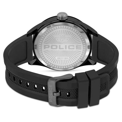 Buy Online Police Quartz Analog Black Dial Leather Strap Watch for Men ...