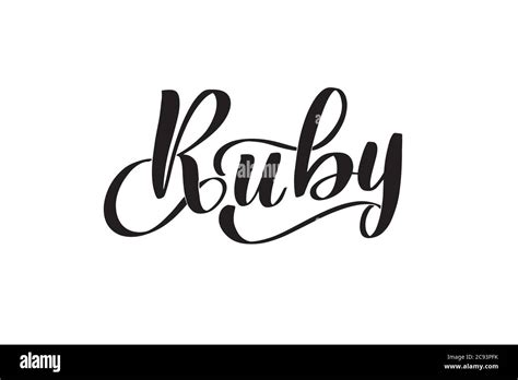 Image result for Ruby Name Cursive Design