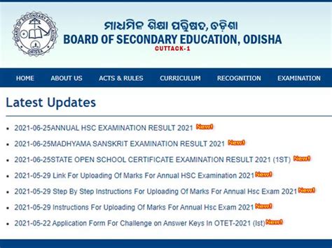 Check BSE Odisha Result 2021 Declared Live: 97.89% Students Pass, HSC ...