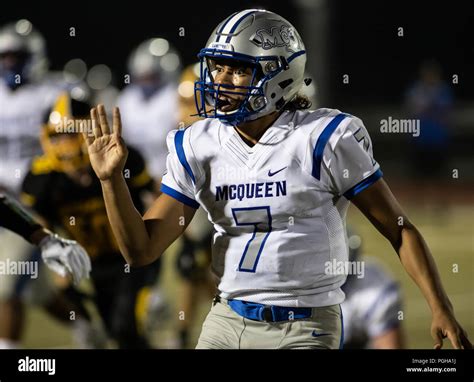 Football action with McQueen High School at Enterprise in Redding ...