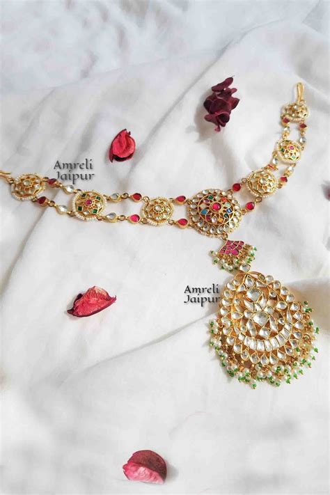 Azza Gold Plated Mathapatti – Amreli Jaipur