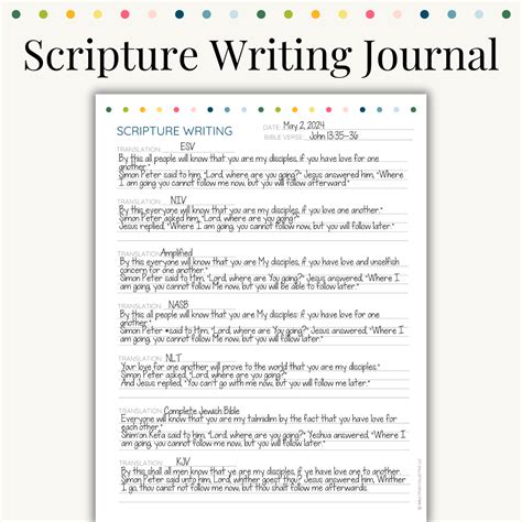 Scripture Writing Journal - Digital – Bible Study Collective