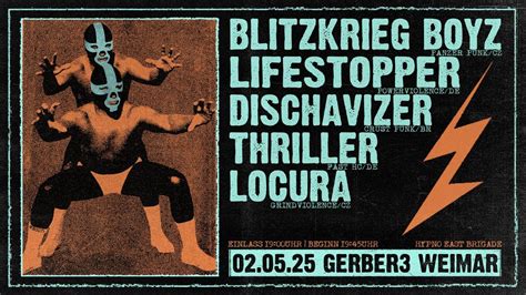 BLITZKRIEG BOYZ + LIFESTOPPER + DISCHAVIZER + THRILLER + LOCURA ...