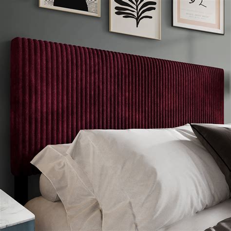 Dextrus Wall-Mounted Twin Upholstered Headboard, Linen Hanging ...