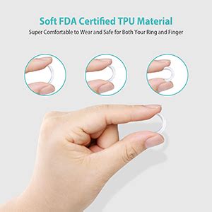 Buy PALAY 8pcs Invisible Ring Size Adjuster,Ring Sizes Reducer ...