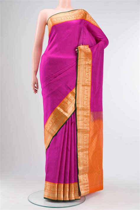 Magenta Kanchipuram Silk Saree – Nalli Silk Sarees Pvt Ltd