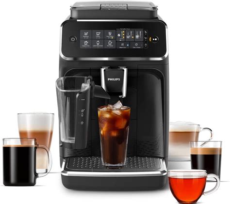 PHILIPS 3200 Series Fully Automatic Espresso Machine w/ LatteGo & Iced ...