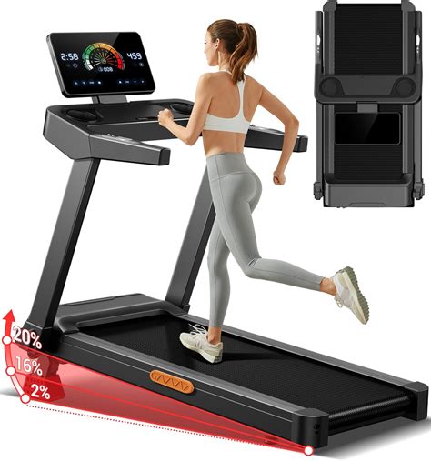 UMAY Fitness Treadmill with 3-Level Incline, Treadmills for Home Auto ...