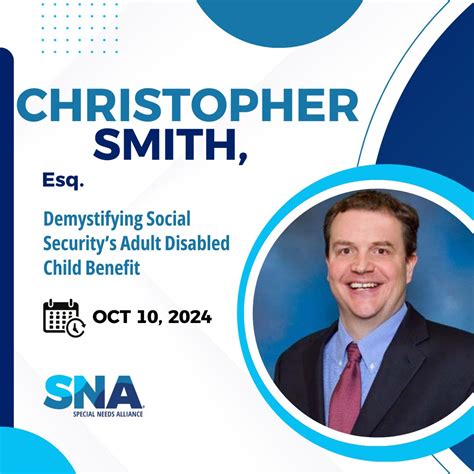 Special Needs Alliance on LinkedIn: Tomorrow, Christopher W. Smith, Esq ...