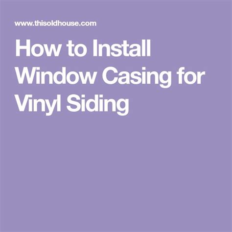 How to Install Window Casing 的图像结果