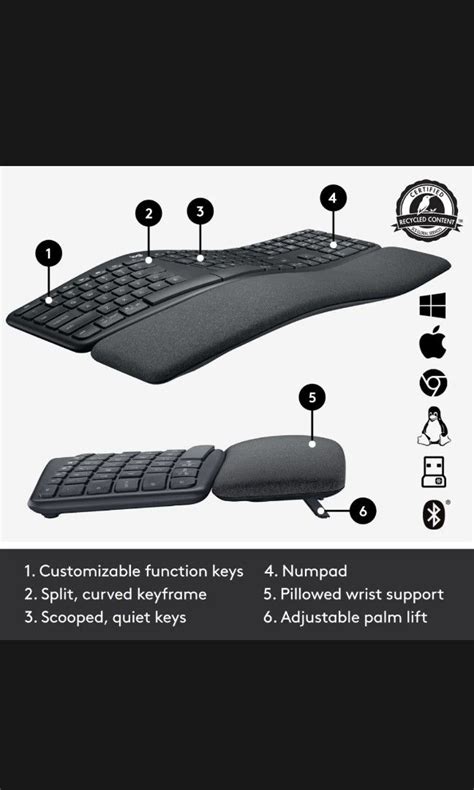 Image result for Logitech Split Keyboard