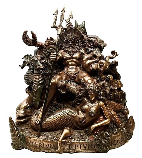 Buy Ebros Greek Mythology God of The Sea Poseidon Sitting On Throne ...