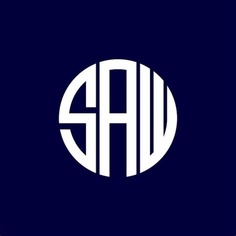 Conception du logo du cercle de scie | Vecteur Premium