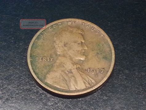 1917 - S Wheat Penny - One Cent