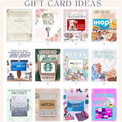 College Gift Card Book, College Care Package, Printable College Gift ...