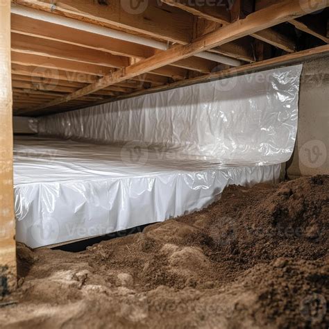 A vapor barrier prevents moisture infiltration in crawl spaces ...
