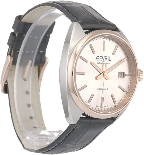 Buy Gevril Men's Five Points Swiss Automatic Watch, Genuine Italian ...