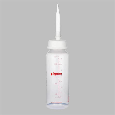 Pigeon Cleft Palate Feeding Bottle, Feeder with Silicone Long Nipple,B