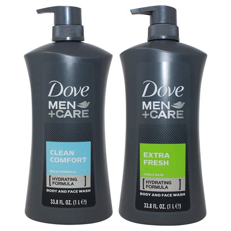 Dove Men+Care Hydrating Body & Face Wash Set, Clean Comfort & Extra ...