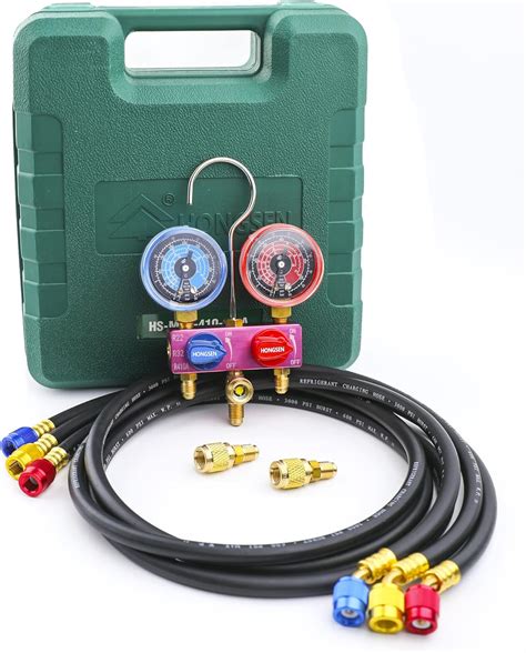 Buy HONGSEN AC Manifold Gauge Set AC Gauges for R410a R32 R22 ...