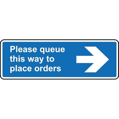 Image result for Queue This Way Sign