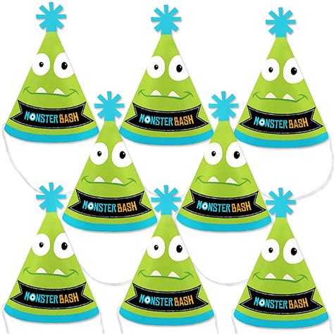 Big Dot of Happiness Monster Bash - Mini Cone Little Monster Birthday ...