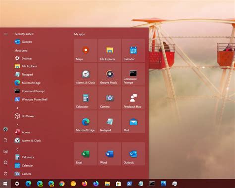 Start Menu Customization 的图像结果