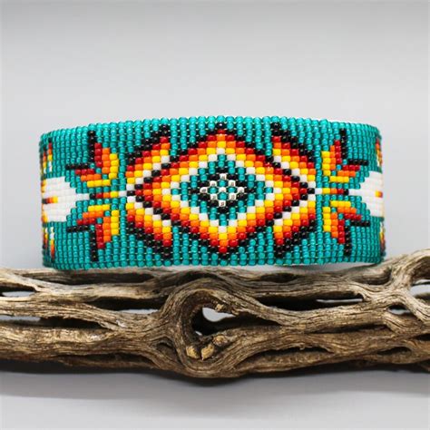 Native American Bead Loom Pattern Bracelet Loom Bead Patterns | Etsy