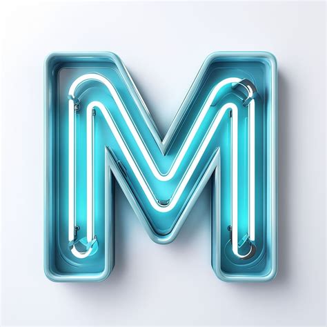 Whimsical 3D Letter M with Pastel Clouds Art Print Monogram - Playground