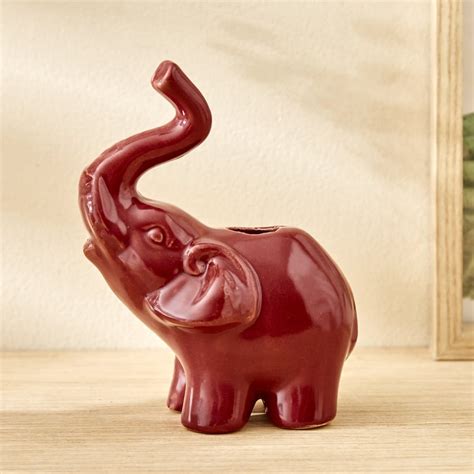 Buy Garnet Serene Ceramic Elephant Reed Diffuser Jar from Home Centre ...