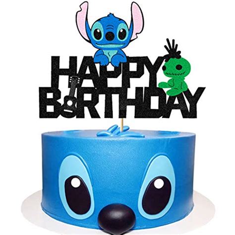 Buy Vivicraft Cake Decor for St-itch Cake Toppers Birthday, Glitter ...