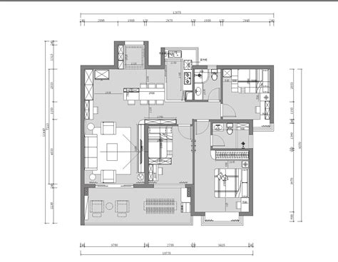 户型优化，一个五十方客厅的家-室内设计-拓者设计吧