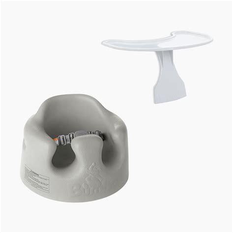 Bumbo Floor Seat & Tray Combo - Cool Grey | Babylist Shop