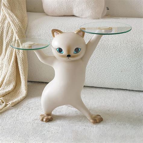 Eureka Ergonomic Enchanting Cat Side Table Floor Decor Living Room ...