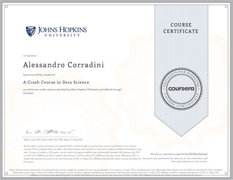 Coursera - A Crash Course in Data Science - John Hopkins University - E ...