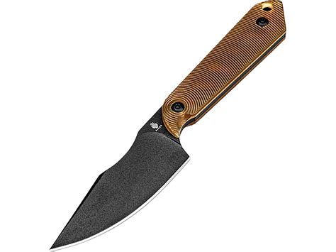 Kizer Harpoon Mini Fixed Blade Knife 3 Drop Point CPM-3V Black Blade