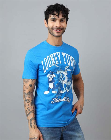 Looney Tunes Printed Regular Fit Tshirt For Men – Free Authority
