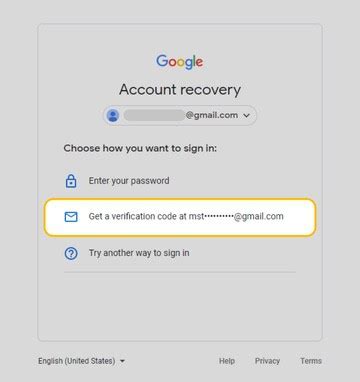 Image result for Gmail Verification Code Password Recovery