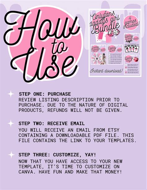 Onlyfans Daddy’s Girl Tip Game Bundle, Instant Download, Wheel Spin ...